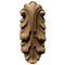 Brockwell's 1-1/2"(W) x 4-7/8"(H) - Interior Applique - Decorative Leaf Applique - [Compo Material]- - ColumnsDirect.com