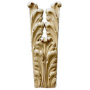 Brockwell's 3-1/2"(W) x 9-1/4"(H) - Interior Applique - Acanthus Furniture Foot - [Compo Material]- - ColumnsDirect.com