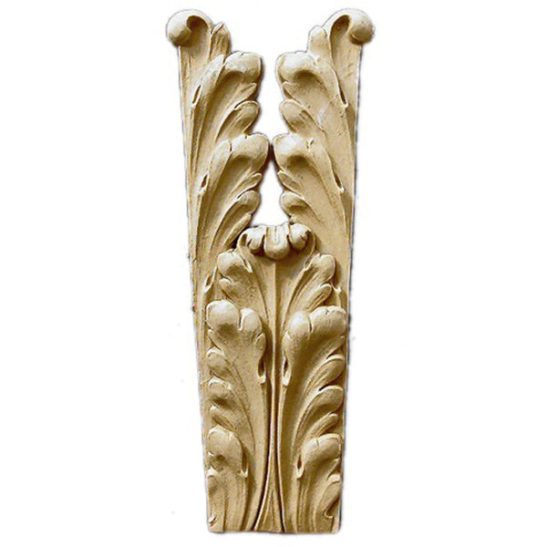 Brockwell's 3-1/2"(W) x 9-1/4"(H) - Interior Applique - Acanthus Furniture Foot - [Compo Material]- - ColumnsDirect.com