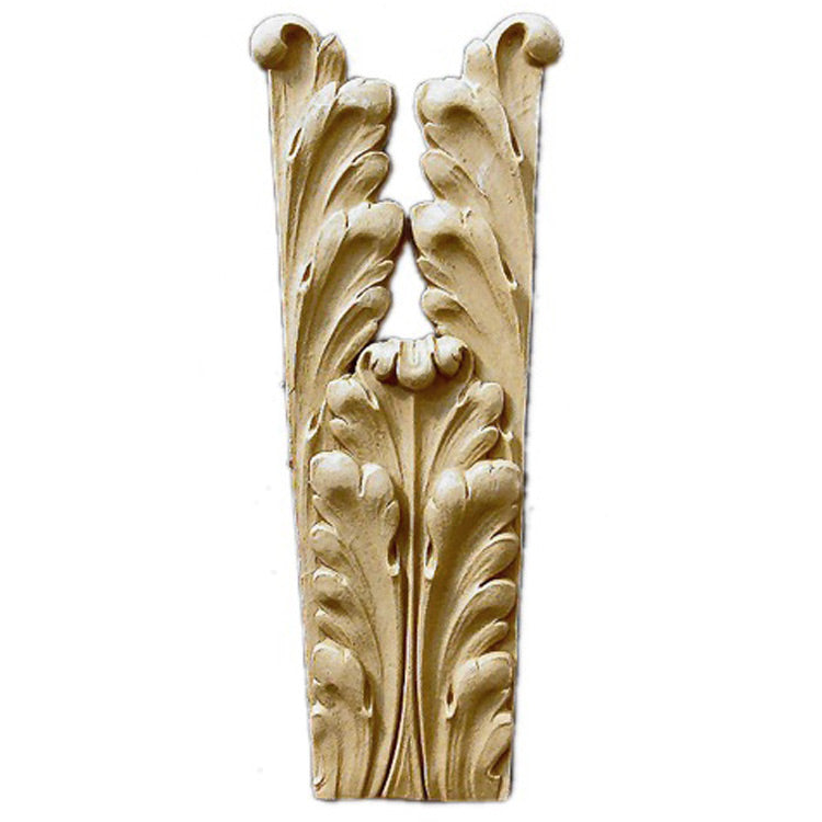 Brockwell's 3-1/2"(W) x 9-1/4"(H) - Interior Applique - Acanthus Furniture Foot - [Compo Material]- - ColumnsDirect.com