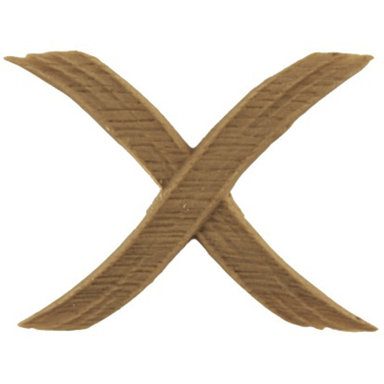 Brockwell's 1-7/8"(W) x 2-1/2"(H) x 1/8"(Relief) - Interior Applique - Classic Cross Band - [Compo Material]- - ColumnsDirect.com