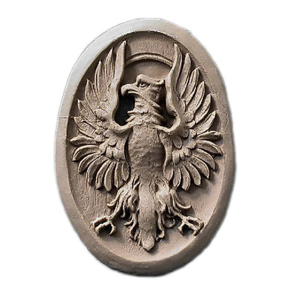 2-7/8"(W) x 4-1/4"(H) x 1/4"(Relief) - American Eagle Design - [Compo Material] - Brockwell Incorporated