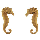 2-1/2"(W) x 4-1/2"(H) x 3/8"(Relief) - Sea Horse Design (PAIR) - [Compo Material] - Brockwell Incorporated