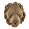 3-1/4"(W) x 3-3/4"(H) x 1-3/8"(Relief) - Lion's Head Design - [Compo Material] - Brockwell Incorporated