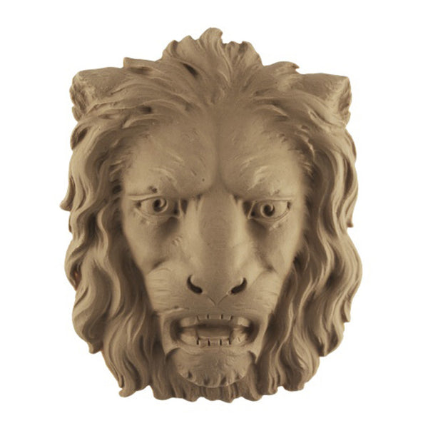 5-1/8"(W) x 6-1/2"(H) x 1-3/8"(Relief) - Lion's Head Design - [Compo Material] - Brockwell Incorporated