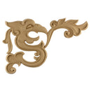 11-3/4"(W) x 7-5/8"(H) x 3/16"(Relief) - Chinese Serpent Design - [Compo Material] - Brockwell Incorporated