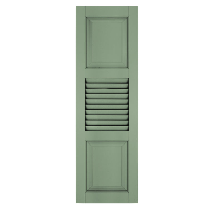 Exterior Window Shutters Extra Panel Louver / Panel Combination Shutters - [Architectural Collection] - Brockwell Incorporated - ColumnsDirect.com