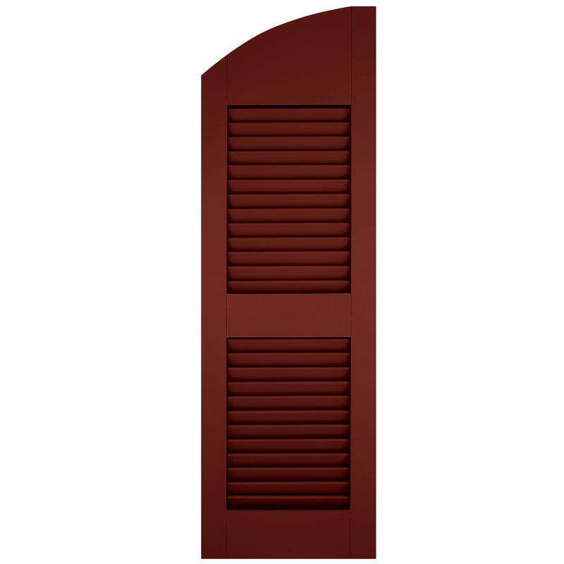 Purchase-Arch (Radius Top) Faux Louver Shutters - [Classic Collection]-Brockwell Incorporated