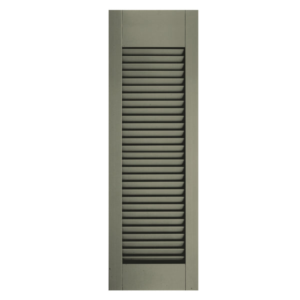 Custom Top or Bottom Rail Location Open Louver Shutters - [Architectural Collection] - Brockwell Incorporated 
