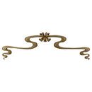 22"(W) x 5-1/2"(H) x 1-1/4"(Relief) - Art Nouveau Scroll Applique - [Compo Material] - Brockwell Incorporated