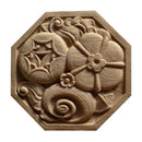 4-3/4"(Diameter) - Art Deco Floral Rosette - [Compo Material] - Brockwell Incorporated