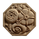 3-1/4"(Diameter) - Art Deco Floral Rosette - [Compo Material] - Brockwell Incorporated