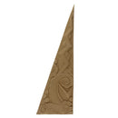 6"(W) x 18"(H) x 5/16"(Relief) - Art Deco Triangle Applique (Right) - [Compo Material] - Brockwell Incorporated