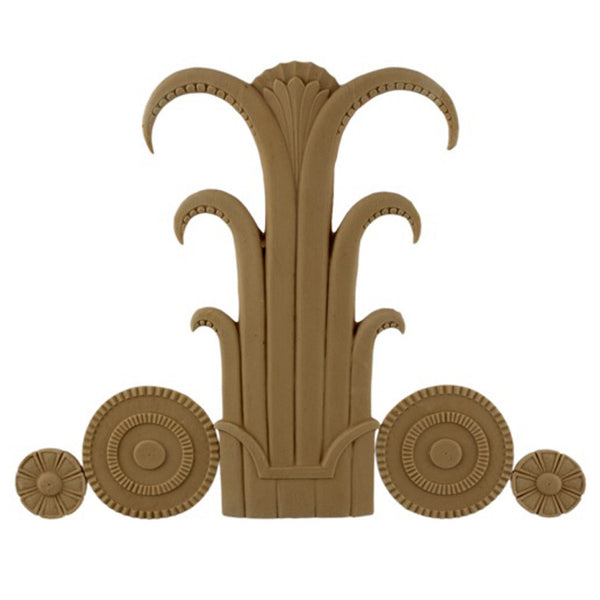 10-1/4"(W) x 38"(H) x 3/8"(Relief) - Art Deco Applique - [Compo Material] - Brockwell Incorporated