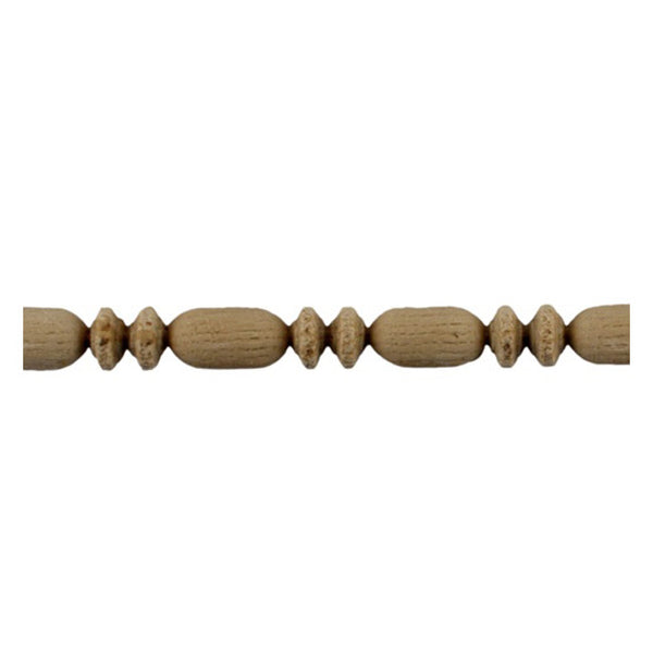 1/2"(H) x 5/8"(Relief) - Stainable Linear Molding - Roman Bead & Barrel Design - [Compo Material] - ColumnsDirect.com