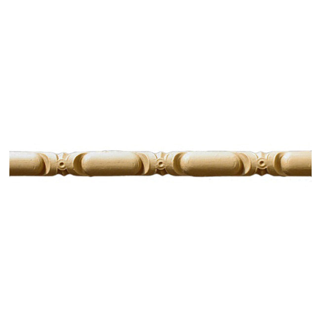 3/8"(H) x 1/4"(Relief) - Linear Stainable Molding - Classic Bead & Barrel Design - [Compo Material] - ColumnsDirect.com