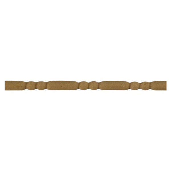 3/16"(H) x 1/8"(Relief) - Linear Stainable Molding - Classic Bead & Barrel Design - [Compo Material] - ColumnsDirect.com