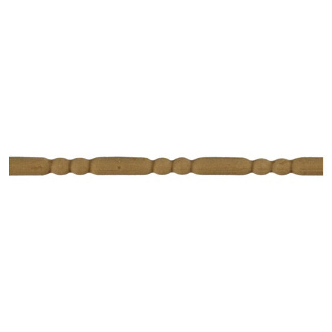 3/16"(H) x 1/8"(Relief) - Linear Stainable Molding - Classic Bead & Barrel Design - [Compo Material] - ColumnsDirect.com