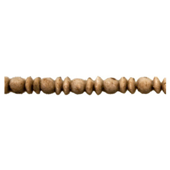 3/32"(H) x 1/8"(Relief) - Linear Moulding - Stain-Grade Greek Bead & Barrel Style - [Compo Material] - ColumnsDirect.com