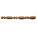 7/32"(H) x 7/32"(Relief) - Linear Moulding - Stain-Grade Roman Bead & Barrel Style - [Compo Material] - ColumnsDirect.com