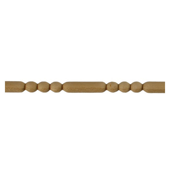 5/16"(H) x 3/16"(Relief) - Linear Stainable Molding - Classic Bead & Barrel Design - [Compo Material] - ColumnsDirect.com