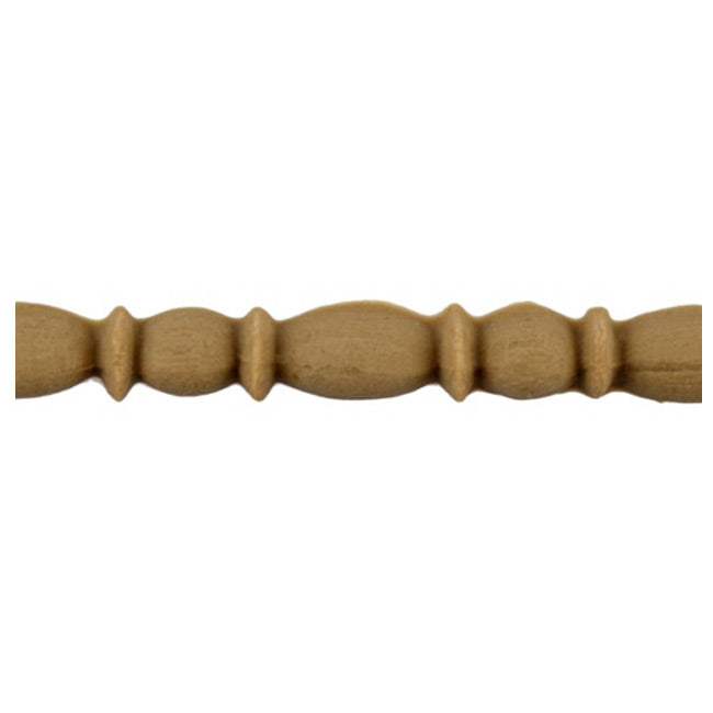 3/8"(H) x 1/4"(Relief) - Linear Moulding - Interior Roman Bead & Barrel Style - [Compo Material] - ColumnsDirect.com