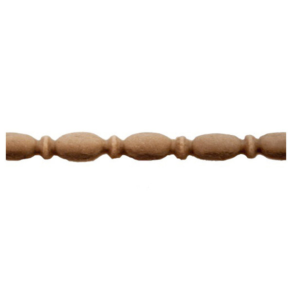 5/32"(H) x 1/8"(Relief) - Linear Moulding - Roman Bead & Barrel Style - [Compo Material] - ColumnsDirect.com