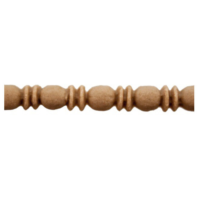 7/32"(H) x 1/8"(Relief) - Linear Moulding - Greek Bead & Barrel Style - [Compo Material] - ColumnsDirect.com