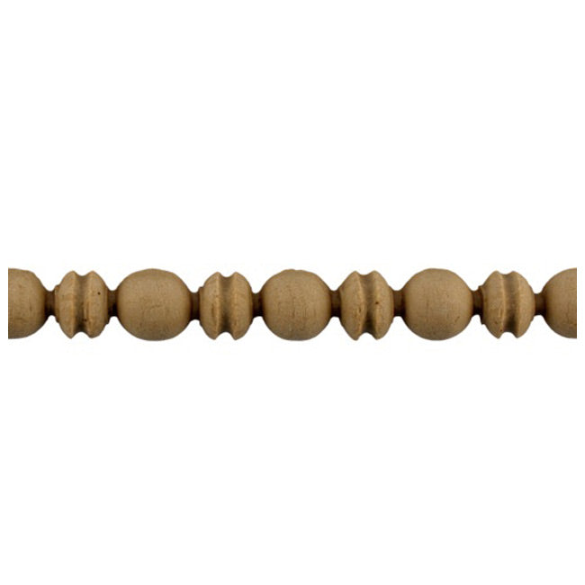 9/16"(H) x 1/2"(Relief) - Linear Stainable Molding - Greek Bead & Barrel Design - [Compo Material] - ColumnsDirect.com