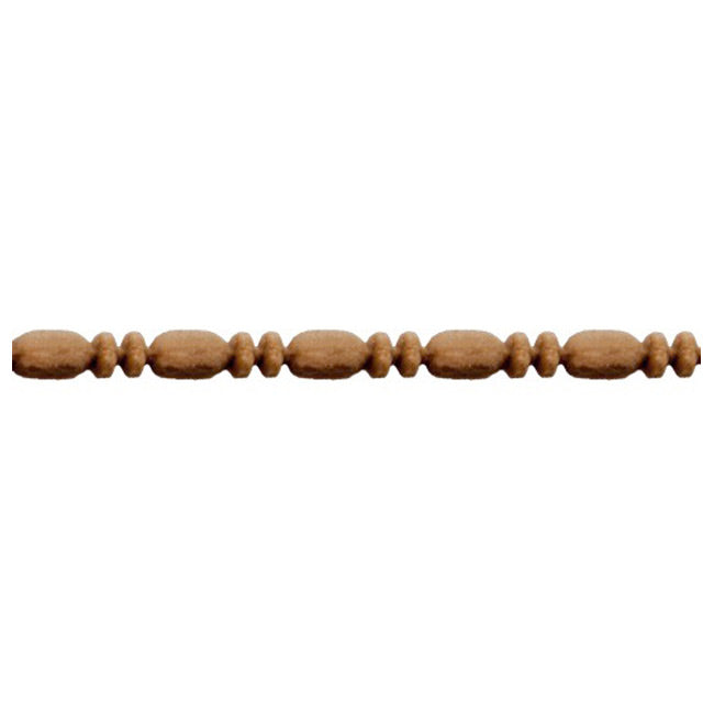 1/8"(H) x 1/8"(Relief) - Linear Moulding - Roman Bead & Barrel Style - [Compo Material] - ColumnsDirect.com