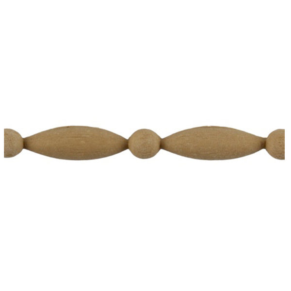 5/16"(H) x 3/16"(Relief) - Italian Style Bead & Barrel Linear Molding Design - [Compo Material] - ColumnsDirect.com