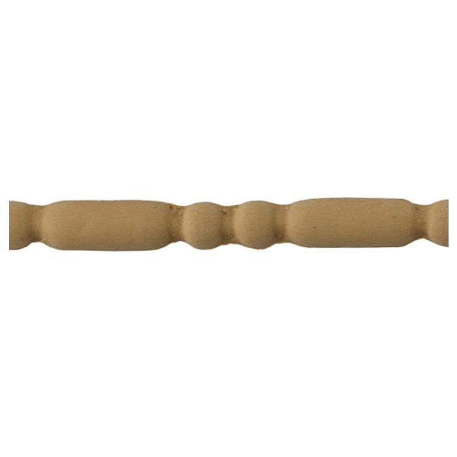 7/16"(H) x 1/4"(Relief) - Renaissance Style Bead & Barrel Linear Molding Design - [Compo Material] - ColumnsDirect.com