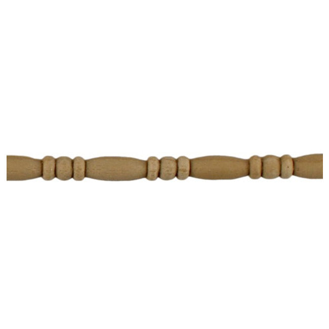 3/16"(H) x 1/8"(Relief) - Renaissance Bead & Barrel Linear Molding Design - [Compo Material] - ColumnsDirect.com
