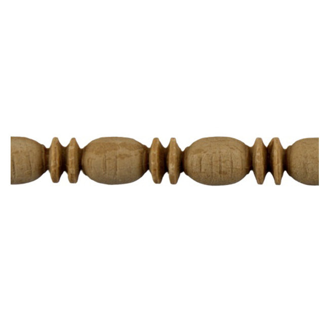 7/16"(H) x 7/16"(Relief) - Stainable Linear Molding - Roman Bead & Barrel Design - [Compo Material] - ColumnsDirect.com