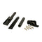 Black Anodized Bahama Hardware Kit - M/ F Hinges, Tilt Arms, Clevis Pins & Nylon Hinges - Brockwell Incorporated 