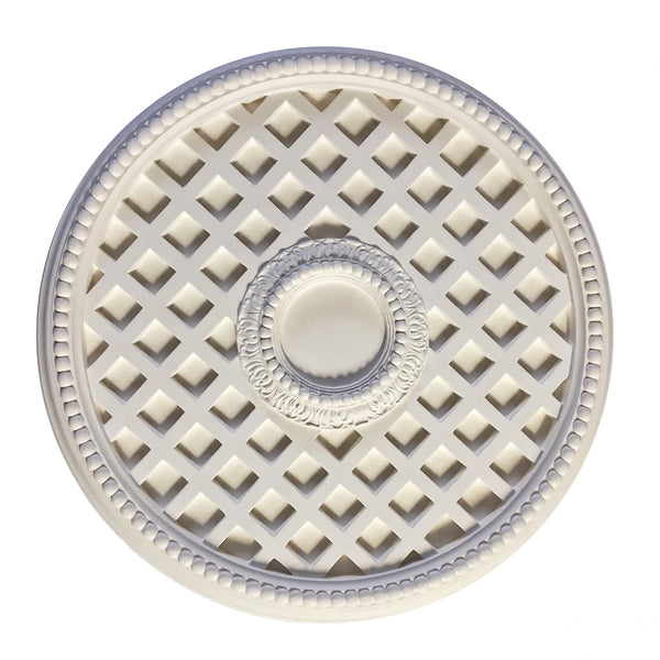 Colonial Style Elegant Plaster Ceiling Medallion from Brockwell Incorporated