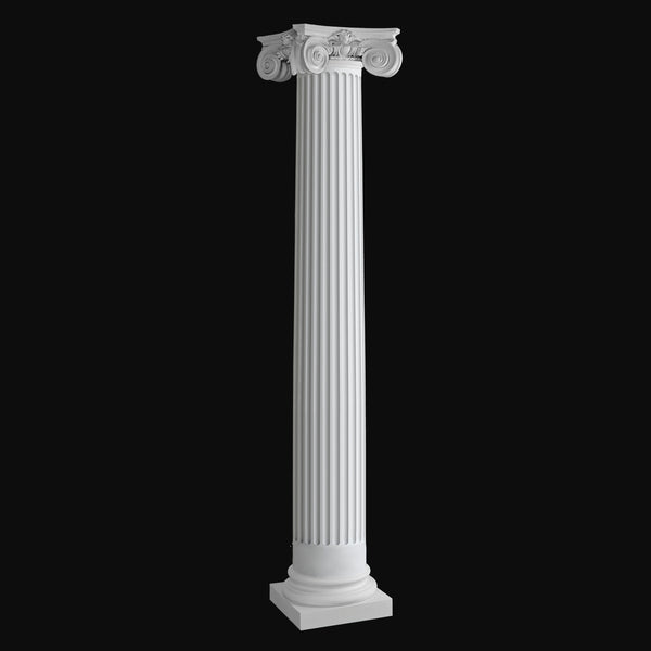 Exterior fiberglass Columnd Design #BR-141 fluted Scamozzi column from Brockwell Incorporated
