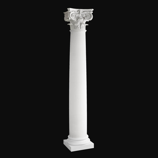 Fiberglass Column Design #BR-154 - Plain, round, tapered Modern Composite Column from Brockwell Incorporated