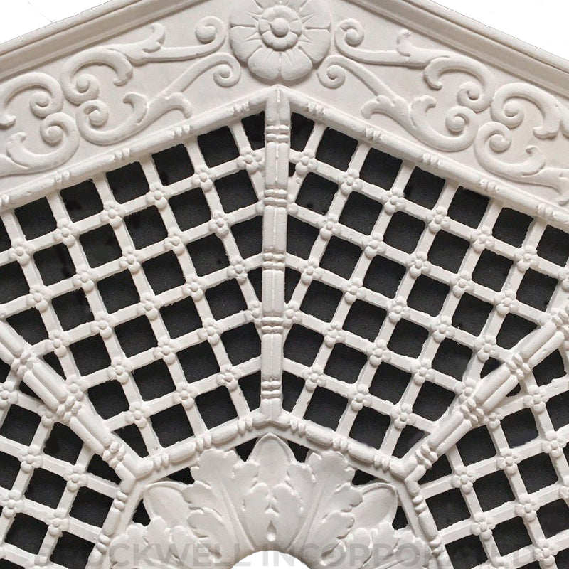 Closeup of Brockwell Incorporated's 40" Octagon Plaster HVAC Grille Design