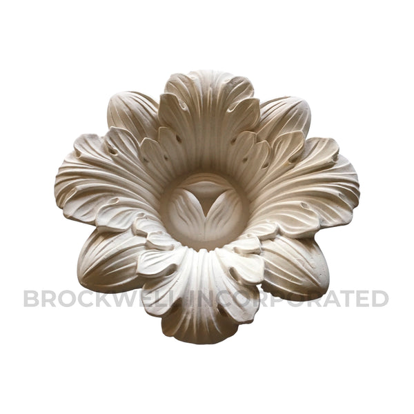 Bellflower and Vine Cast Plaster Rosette Design Online from Brockwell Incorporated