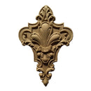 3-3/8"(W) x 4-7/8"(H) - Decorative Fleur de Lis - [Compo Material] - Brockwell Incorporated 