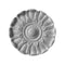 5" (Diam.) x 3/4" (Relief) - Classic Floral Circle Rosette Accent - [Plaster Material] - Brockwell Incorporated 