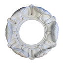 13" (Diam.) x 3-3/4" (Relief) - Hole: 6" - Roman Round Ring Accent - [Plaster Material] - Brockwell Incorporated 