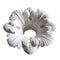 7-3/4" (Diam.) x 3-3/4" (Relief) - Hole: 2" - Floral Bulb Ring - [Plaster Material] - Brockwell Incorporated 