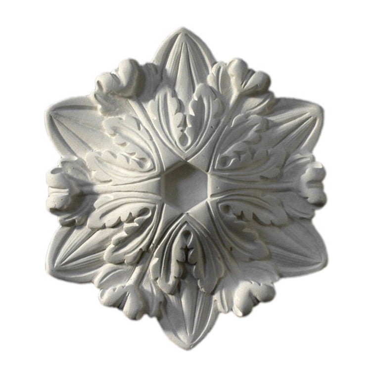 5-3/4" (W) x 6-3/4" (H) x 1-1/4" (Relief) - French Renaissance Medallion - [Plaster Material] - Brockwell Incorporated 