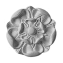 4-7/8" (Diam.) x 3/4" (Relief) - Round Floral Rosette - [Plaster Material] - Brockwell Incorporated 