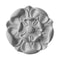 4-7/8" (Diam.) x 3/4" (Relief) - Round Floral Rosette - [Plaster Material] - Brockwell Incorporated 