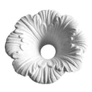 5" (Diam.) x 2-1/4" (Relief) - Hole: 1-1/4" - Flower Bulb Ring - [Plaster Material] - Brockwell Incorporated 