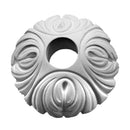5-1/2" (Diam.) x 2" (Relief) - Hole: 1-1/2" - French Style Ring - [Plaster Material] - Brockwell Incorporated 