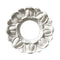 8" (Diam.) x 1-1/2" (Relief) - Hole: 3-1/2" - Lamb's Tongue Ring Accent - [Plaster Material] - Brockwell Incorporated 